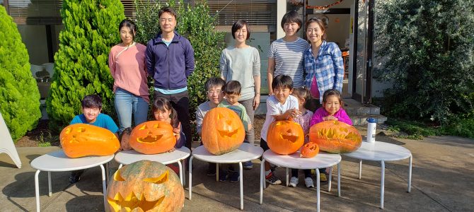 ハロウィンかぼちゃ作り